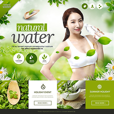 PSD 템플릿 계절 여자 꽃 웹템플릿 자동차 휴식 이벤트페이지 한명 동양인 이벤트 성인 여름 새싹 스파 한국인 차 물병 피부 여자만 여자한명만 성인여자만 성인만 이미지템플릿 식물 1 음료 육상교통 컨셉 사람 인종 신체부위 물통 페이지 파일형식