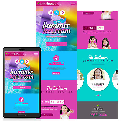 PSD 템플릿 계절 여자 어린이 웹템플릿 가족 모바일 아이스크림 동양인 여러명 여름 웹 한국인 모바일템플릿 모바일웹 여자만 어린이만 이미지템플릿 다수 인터넷 관계 디저트 사람 인종 파일형식