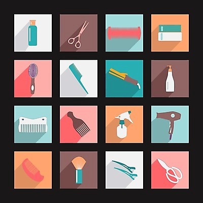 EPS 해외이미지 직업 여자 실루엣 백그라운드 일러스트 장신구 세트 유행 상점 거울 장비 도구 붓 머리빗 드라이어 미용사 이발 사인 면도기 조립 이발소 돌봄 스타일링 엘리먼트 이발사 스타일 해외202004 해외일러스트 모션 촬영기법 사람 위생용품 미용용품 뷰티샵 파일형식 벡터 이미지허브