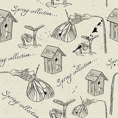 EPS 해외이미지 계절 꽃 나비 곤충 백그라운드 패턴 일러스트 캘리그라피 자연 조류 여름 새싹 봄 수확 시간 이슬 에코 질감 새장 고립 해외202004 해외일러스트 식물 동물 무늬 농업 환경 생태계 케이지 파일형식 벡터 이미지허브