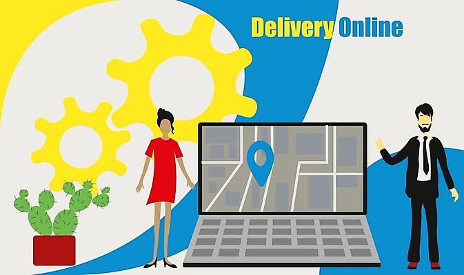 EPS 해외이미지 캐릭터 디자인 배너 백그라운드 컨셉 일러스트 비즈니스 모바일 사람 스마트폰 쇼핑 플랫 배달원 상업 온라인 판지 추적 체크리스트 캡모자 스타일 해외202004 해외일러스트 일러캐릭터 직업 모자_잡화 모션 핸드폰 스마트기기 파일형식 벡터 이미지허브