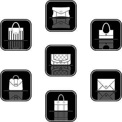 EPS 해외이미지 디자인 옷 여자 컨셉 가방 일러스트 미술 그래픽 장식 세트 유행 검은색 핸드백 흰색 화려 그룹 지갑 우아함 수집 심볼 오브젝트 사인 그림 엘리먼트 스타일 시리즈 해외202004 해외일러스트 잡화 컬러 문화예술 사람 파일형식 벡터 이미지허브