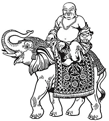 EPS 해외이미지 동물 행복 선 불교 일러스트 태국 코끼리 흑백 웃음 앉기 중국 기쁨 행운 영혼 승려 문신 심볼 해외202004 해외일러스트 감정 아시아 종교 컨셉 포유류 모션 촬영기법 표정 성직자 파일형식 벡터 이미지허브