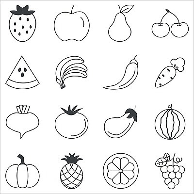 EPS 해외이미지 디자인 선 음식 조각 백그라운드 잎 토마토 채소 오렌지 과일 일러스트 자연 딸기 호박 포도 귤 바나나 건강 미술 그래픽 농작물 세트 검은색 당근 흰색 체리 그룹 사과 수집 먹기 심볼 파인애플 오브젝트 사인 유기농 윤곽 후추 고립 비트 숙성 식용 채식주의자 해외202004 해외일러스트 식물 웰빙 컬러 농업 모션 문화예술 뿌리채소 향신료 열대과일 생태계 채식 파일형식 벡터 이미지허브