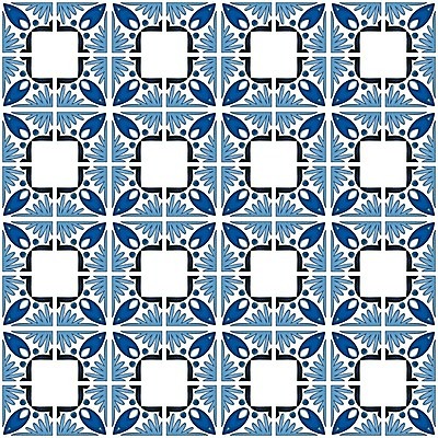 EPS 해외이미지 전통 디자인 패턴 일러스트 벽지 추상 장식 파란색 흰색 포르투갈 타일 묘사 정사각형 모자이크 스페인어 아라베스크 엘리먼트 튀니지 해외202004 해외일러스트 도형 유럽 컬러 무늬 아프리카 파일형식 벡터 이미지허브