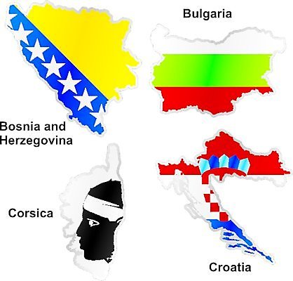 EPS 해외이미지 모양 유럽 지도 돈 일러스트 깃발 심볼 크로아티아 고립 보스니아 불가리아 전국 코르시카 해외202004 해외일러스트 나라 섬 프랑스 재산 파일형식 벡터 남유럽 이미지허브