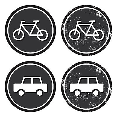 EPS 해외이미지 일러스트 표시 사람없음 자전거 도로표지판 그런지 해외202004 해외일러스트 도로 바이크 표지판 파일형식 벡터 이미지허브