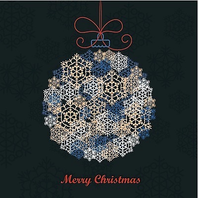 EPS 해외이미지 디자인 리본 크리스마스장식 크리스마스 겨울 일러스트 사람없음 검은색 축하 화려 눈꽃무늬 오너먼트 해외202004 해외일러스트 계절 기념일 컬러 컨셉 무늬 눈꽃 파일형식 벡터 이미지허브