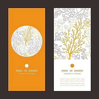 EPS 해외이미지 디자인 배너 꽃 꽃무늬 패턴 일러스트 프레임 사람없음 세트 노란색 원형 화려 해외202004 해외일러스트 도형 식물 컬러 컨셉 무늬 파일형식 벡터 이미지허브