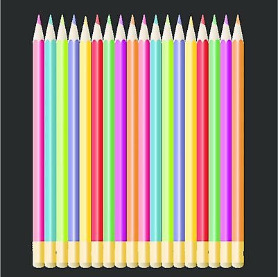 EPS 해외이미지 학생 교육 일러스트 학교 표시 목재 컬러풀 연필 펜 기록 스케치 그림 크레파스 해외202004 해외일러스트 나무 컬러 재료 학용품 미술 필기구 파일형식 벡터 이미지허브