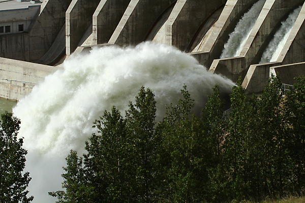 포토 JPG 해외이미지 캐나다 사람없음 물 강 힘 재활용 흐름 발전기 에너지 안개 저수지 댐 분무기 유지 수력발전 앨버타 해외202004 해외포토 자연요소 공공시설 컨셉 북아메리카 날씨 발전소 발전 친환경 수력에너지 파일형식 이미지허브