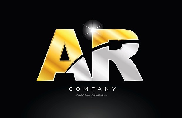 EPS 해외이미지 모양 템플릿 디자인 알파벳 백그라운드 일러스트 회사 비즈니스 금속 검은색 회색 황금 은색 편지 심볼 신분 A R 엘리먼트 활자 해외202004 해외일러스트 영어 컬러 재질 활자판 파일형식 벡터 이미지허브