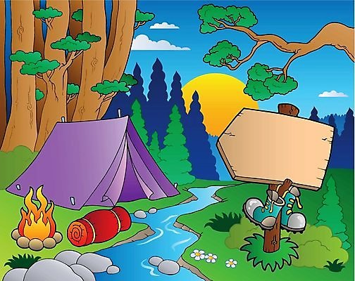 EPS 해외이미지 공원 일러스트 텐트 사람없음 강 캠핑 표지판 개울 캠핑장 해외202004 해외일러스트 공공시설 레저 알림판 캠핑도구 파일형식 벡터 이미지허브