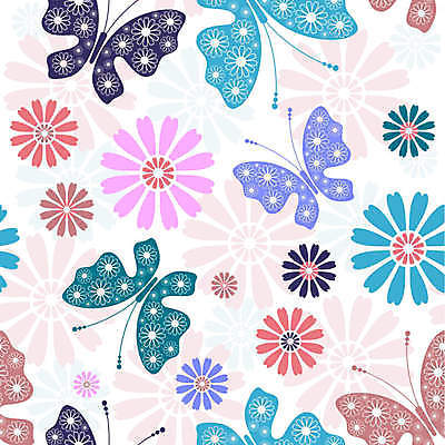 EPS 해외이미지 문양 나비 꽃무늬 패턴 일러스트 사람없음 컬러풀 화려 해외일러스트 꽃 컬러 곤충 컨셉 무늬 파일형식 벡터 이미지허브