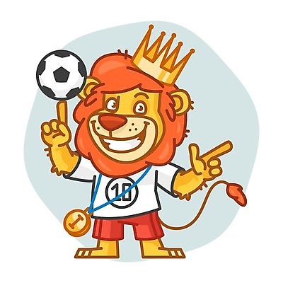 EPS 해외이미지 동물 캐릭터 디자인 행복 스포츠 운동화 컨셉 일러스트 공 왕관 축구선수 종류 미술 미소 그래픽 축구 힘 기쁨 사자 왕 만화 가득함 메달 즐거움 그림 꼬리 클립 갈기 마스코트 캐리커처 해외202004 해외일러스트 일러캐릭터 감정 신발 포유류 문화예술 운동선수 표정 구기 상_상패 파일형식 벡터 이미지허브
