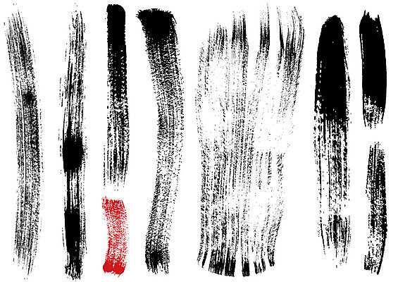 EPS 해외이미지 클립아트 디자인 일러스트 붓터치 사람없음 검은색 오브젝트 질감 그런지 많음 해외202004 해외일러스트 컬러 컨셉 파일형식 벡터 이미지허브