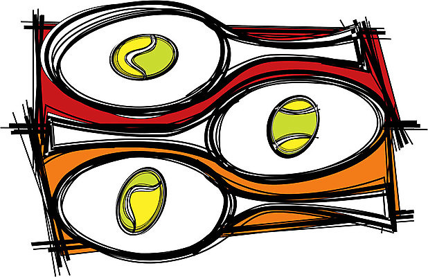 EPS 해외이미지 디자인 스포츠 일러스트 공 미술 테니스 라켓 스케치 해외202004 해외일러스트 스포츠용품 문화예술 구기 파일형식 벡터 이미지허브