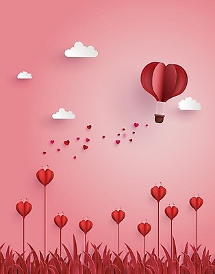 EPS 해외이미지 구름 커플 꽃 분홍색 백그라운드 꽃무늬 일러스트 하늘 사랑 사람없음 초록색 봄 하트 종이접기 풍선 해외202004 해외일러스트 자연요소 모양 식물 계절 감정 종이 컬러 무늬 관계 접기 파일형식 벡터 이미지허브