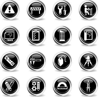 EPS 해외이미지 일러스트 자 건물 연필 금속 도구 스패너 원형 엔지니어 심볼 사인 그림 컴파스 공학 철강 캘리퍼스 해외202004 해외일러스트 도형 건축물 교육 재질 문구용품 학용품 필기구 공구 기술자 파일형식 벡터 이미지허브