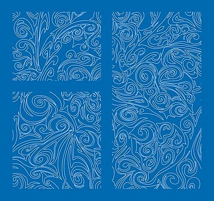 EPS 해외이미지 백그라운드 겨울 꽃무늬 패턴 일러스트 창문 사람없음 파란색 공백 화려 서리 카피스페이스 해외202004 해외일러스트 계절 꽃 컬러 컨셉 무늬 파일형식 벡터 이미지허브