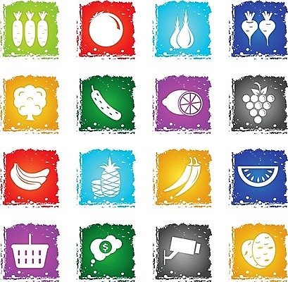 EPS 해외이미지 일러스트 치즈 샌드위치 육류 치킨 소시지 캔 시리얼 심볼 양배추 꿀 그런지 식료품점 해외202004 해외일러스트 음식 채소 식재료 유제품 상점 가공식품 닭고기요리 파일형식 벡터 이미지허브