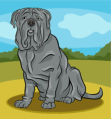 EPS 해외이미지 구름 일러스트 앉기 초원 사람없음 귀여움 강아지 만화 심플 해외202004 해외일러스트 자연요소 컨셉 모션 반려동물 개 파일형식 벡터 이미지허브