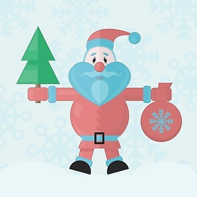 EPS 해외이미지 나무 디자인 할아버지 남자 행복 크리스마스 겨울 일러스트 휴가 수염 선물 미술 사람 그래픽 빨간색 산타클로스 기쁨 추위 눈송이 만화 오브젝트 옛날 해외202004 해외일러스트 식물 계절 기념일 노년 감정 컬러 문화예술 눈_날씨 파일형식 벡터 이미지허브