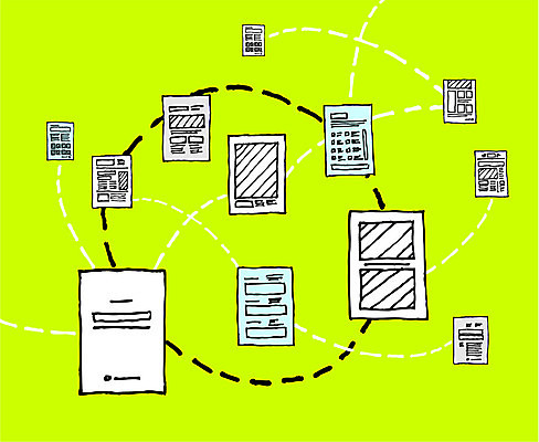 EPS 해외이미지 디자인 컨셉 일러스트 통신 설계 아이디어 자료 메시지 계획 연결 스케치 심볼 보고서 페이지 나눔 정보매체 해외202004 해외일러스트 미술 파일형식 벡터 이미지허브