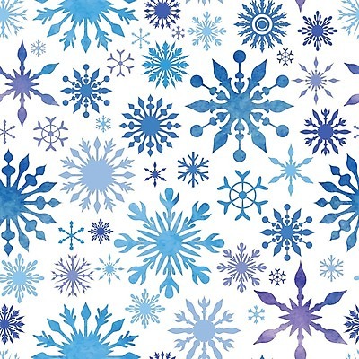 EPS 해외이미지 크리스마스 겨울 패턴 일러스트 수채화 사람없음 파란색 눈송이 눈꽃무늬 해외202004 해외일러스트 계절 기념일 컬러 무늬 눈꽃 눈_날씨 파일형식 벡터 이미지허브