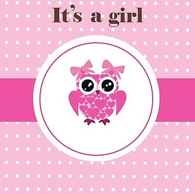 EPS 해외이미지 디자인 옷 딸 선 백그라운드 일러스트 매달리기 축하 아기 신생아 인사 신용카드 발표 생일 도착 초대 부엉이 해외202004 해외일러스트 기념일 컨셉 가족 모션 조류 사람 금융 예절 파일형식 벡터 이미지허브