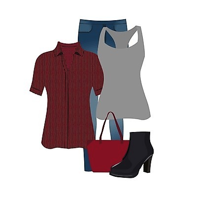 EPS 해외이미지 템플릿 드레스 옷 계절 여자 신발 컨셉 셔츠 티셔츠 일러스트 장신구 바지 장식 빨간색 파란색 세트 유행 회색 흰색 청바지 직물 플랫 우아함 정상 시원함 수집 심볼 오브젝트 고립 스타일 해외202004 해외일러스트 컬러 상의 하의 사람 파일형식 벡터 이미지허브