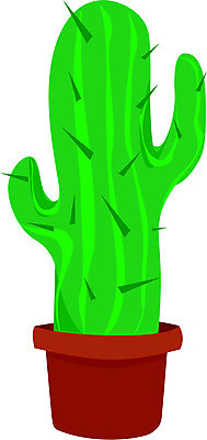 EPS 해외이미지 식물 화분 일러스트 자연 선인장 초록색 사막 가시 고독 만화 해외202004 해외일러스트 감정 컬러 생태계 파일형식 벡터 이미지허브