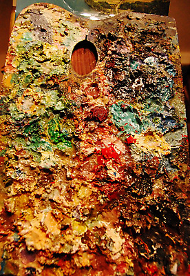 포토 JPG 해외이미지 모양 추상 미술 사람없음 빨간색 세로 초록색 파란색 컬러풀 갈색 노란색 검은색 페인트 장비 작업실 팔레트 혼합 그림 질감 예술가 화가 해외202004 해외포토 직업 컬러 무늬 문화예술 파일형식 이미지허브