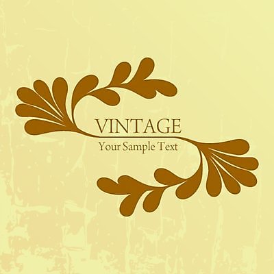 EPS 해외이미지 백그라운드 잎 일러스트 타이포그라피 사람없음 노란색 빈티지 잎줄기 해외202004 해외일러스트 식물 문자 줄기 컬러 컨셉 파일형식 벡터 이미지허브