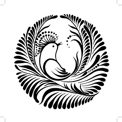 EPS 해외이미지 디자인 꽃 백그라운드 잎 일러스트 조류 미술 사람없음 검은색 원형 해외202004 해외일러스트 도형 식물 동물 컬러 문화예술 파일형식 벡터 이미지허브