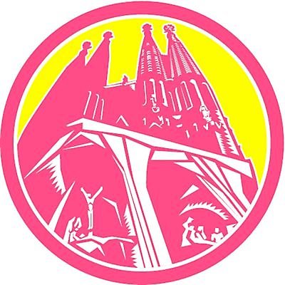 EPS 해외이미지 일러스트 건축양식 창문 건물 성당 교회 문 탑 원형 스페인 아치 복고 바르셀로나 고딕 고립 목판화 바실리카 해외202004 해외일러스트 도형 건축물 건축 유럽 종교건축 파일형식 벡터 이미지허브