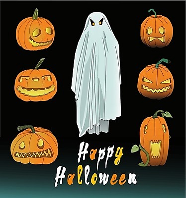 EPS 해외이미지 실루엣 일러스트 호박 사람없음 검은색 어둠 할로윈 가을 유령 10월 잭오랜턴 호러 오싹 해외202004 해외일러스트 계절 컬러 채소 촬영기법 날짜 공포 파일형식 벡터 이미지허브