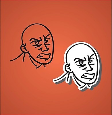 EPS 해외이미지 캐릭터 남자 감정 얼굴 선 스티커 일러스트 종류 소년 세트 머리 검은색 표현 낙서 만화 스케치 수집 그림 흥분 클립 손그림 캐리커처 해외202004 해외일러스트 일러캐릭터 어린이 컬러 미술 사람 신체부위 파일형식 벡터 이미지허브