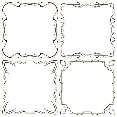 EPS 해외이미지 디자인 일러스트 프레임 사람없음 세트 사각형 해외202004 해외일러스트 도형 파일형식 벡터 이미지허브