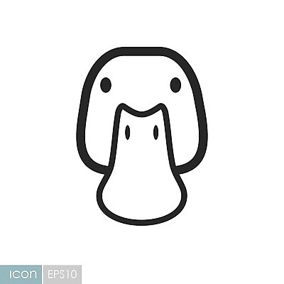 EPS 동물 얼굴 일러스트 오리 사람없음 라인아트 해외202004 국내일러스트 해외일러스트 선 조류 신체부위 파일형식 벡터 이미지허브