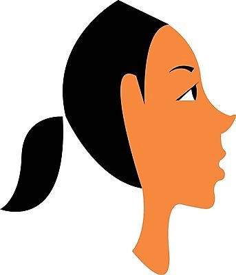 EPS 해외이미지 헤어스타일 여자 일러스트 갈색 유행 검은색 피부 그림 포니테일 스타일 해외202004 해외일러스트 컬러 사람 신체부위 파일형식 벡터 이미지허브