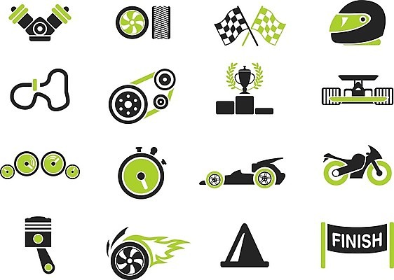 EPS 해외이미지 클립아트 디자인 실루엣 스포츠 일러스트 자동차 경쟁 운전 오토바이 깃발 시간 우승 수리 핸들 심볼 속도 타이어 엔진 기어 타이머 고립 마무리 속도계 초시계 해외202004 해외일러스트 육상교통 시계 컨셉 모션 촬영기법 바이크 최고 파일형식 벡터 이미지허브