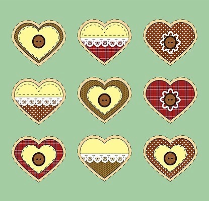 EPS 해외이미지 일러스트 단추 단추_바느질 사랑 사람없음 갈색 하트 체크무늬 해외202004 해외일러스트 모양 감정 컬러 무늬 파일형식 벡터 이미지허브