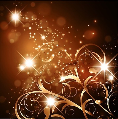 EPS 해외이미지 디자인 별 백그라운드 꽃무늬 곡선 일러스트 추상 장식 유행 소용돌이 화려 황금 우아함 해외202004 해외일러스트 자연요소 꽃 선 컨셉 무늬 회오리 파일형식 벡터 이미지허브