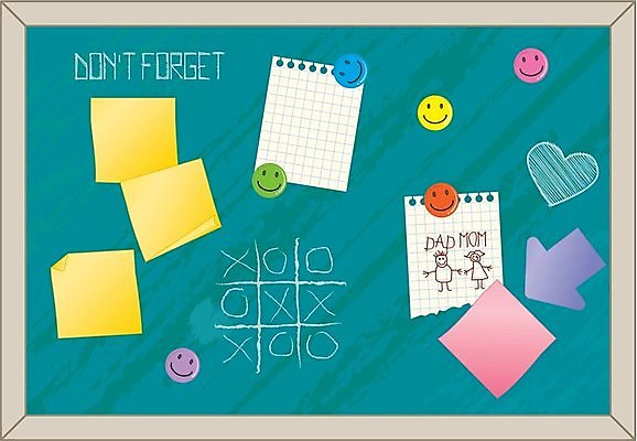 EPS 해외이미지 종이 일러스트 텍스트 칠판 하트 메시지 티켓 편지 준비 그림 분필 자석 해외202004 해외일러스트 모양 초크 파일형식 벡터 이미지허브