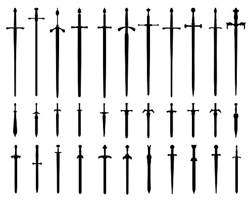 EPS 해외이미지 전통 디자인 실루엣 문화 무기 일러스트 검은색 골동품 화려 칼날 칼 수집 군용 싸움 전쟁 육군 병정 전사 단검 고립 해외202004 해외일러스트 컬러 컨셉 모션 군대 촬영기법 검 파일형식 벡터 이미지허브
