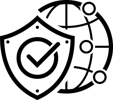 EPS 해외이미지 디자인 컨셉 인터넷 일러스트 비즈니스 안전 글로벌 자료 웹 정보 네트워크 플랫 보호 연결 심볼 사인 보안 방패 온라인 고립 엘리먼트 해외202004 해외일러스트 파일형식 벡터 이미지허브