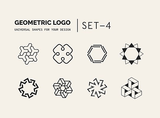 EPS 해외이미지 문양 디자인 선 일러스트 추상 사람없음 세트 삼각형 심볼 라인아트 심플 육각형 착시 착시효과 지오메트릭 해외202004 해외일러스트 도형 무늬 파일형식 벡터 효과 이미지허브