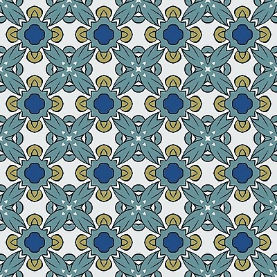 EPS 해외이미지 디자인 백그라운드 패턴 일러스트 벽지 추상 파란색 노란색 검은색 흰색 타일 복고 정사각형 터키석 해외202004 해외일러스트 도형 컬러 무늬 보석 파일형식 벡터 이미지허브