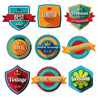 EPS 해외이미지 스티커 일러스트 사람없음 세트 라벨 청록색 해외202004 해외일러스트 컬러 프레임 파일형식 벡터 이미지허브